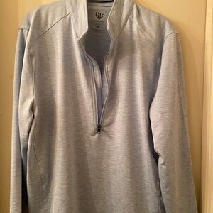 Robert Graham Callaway Men's Sky Blue Zip-Up Sweater